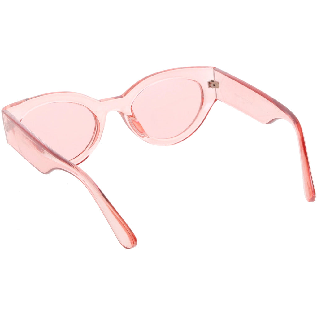 Retro Bold Translucent Color Tone Cat Eye Sunglasses C695