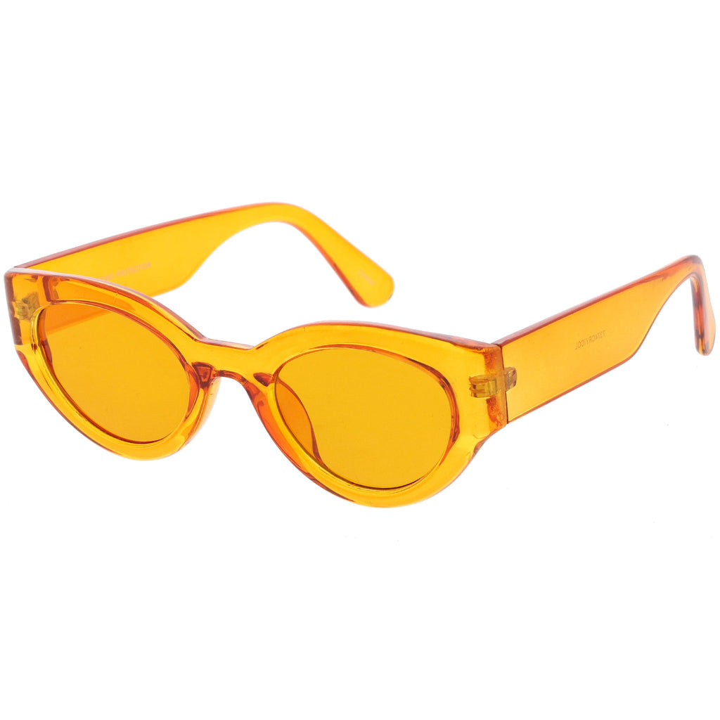 Retro Bold Translucent Color Tone Cat Eye Sunglasses C695