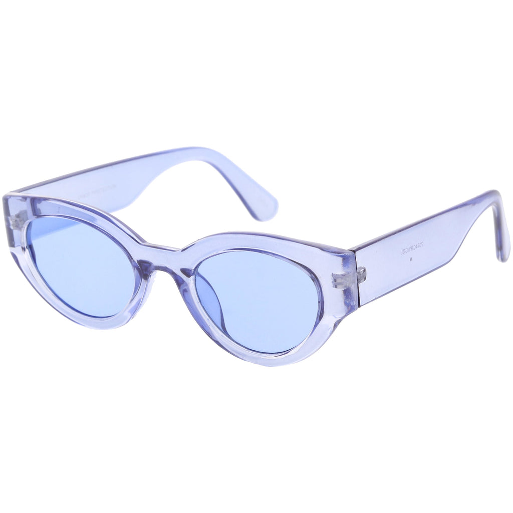 Retro Bold Translucent Color Tone Cat Eye Sunglasses C695