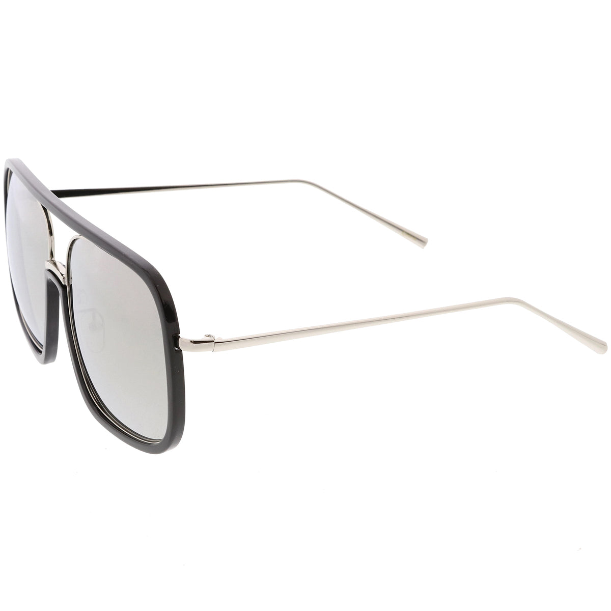 Oversize Luxury Women's Square Mirrored Lens Sunglasses C696