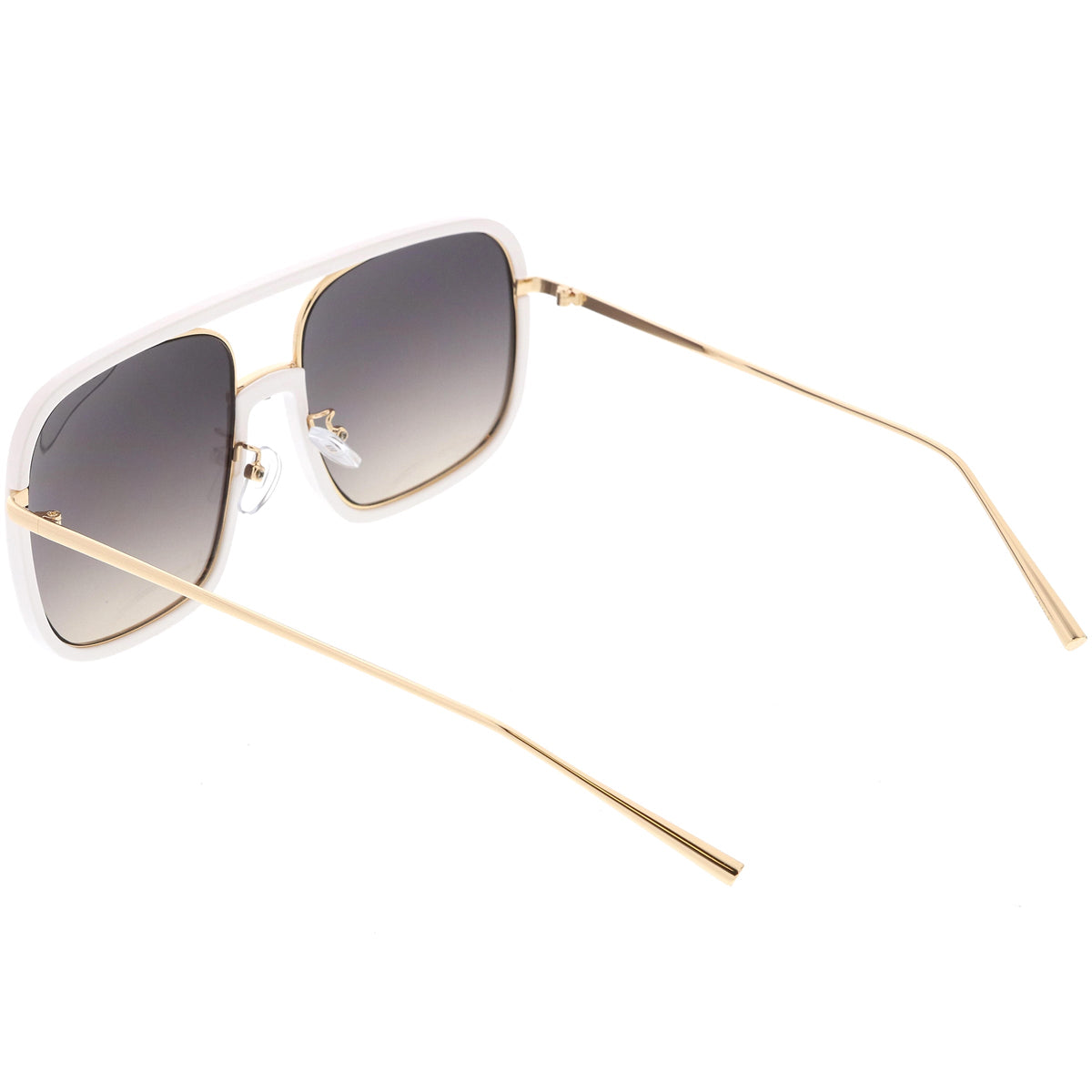 Oversize Luxury Women's Square Mirrored Lens Sunglasses C696