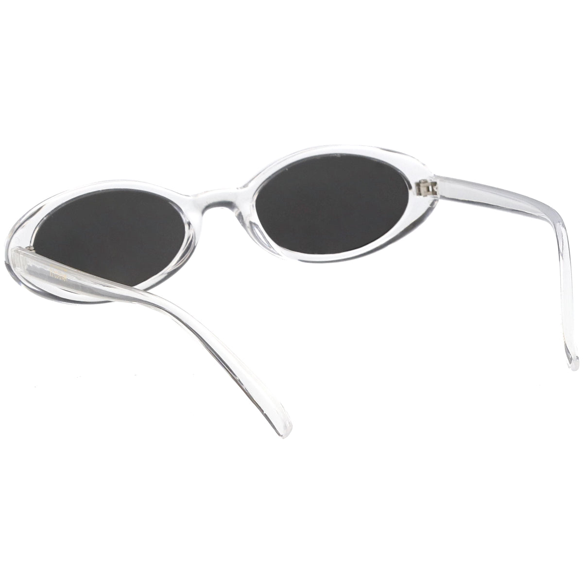 Small Retro 1990's Transparent Mirrored Lens Sunglasses C698