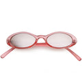 Small Retro 1990's Transparent Mirrored Lens Sunglasses C698