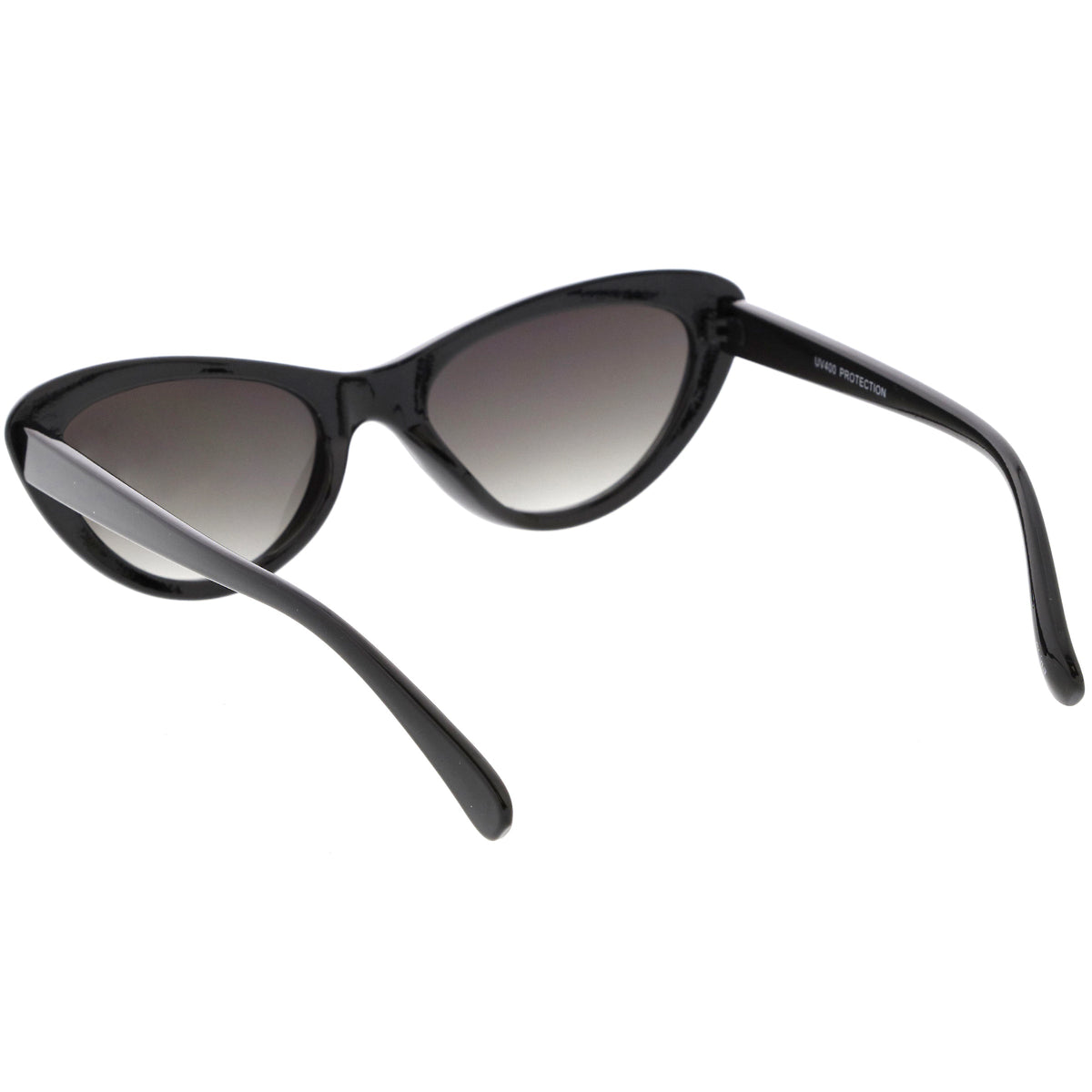 Small 1990's Retro Rounded Cat Eye Flat Lens Sunglasses C706