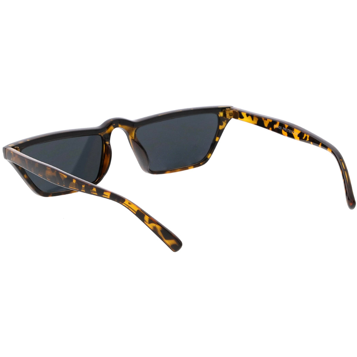 Retro Low Temple 1990's Flat Top Cat Eye Sunglasses C707