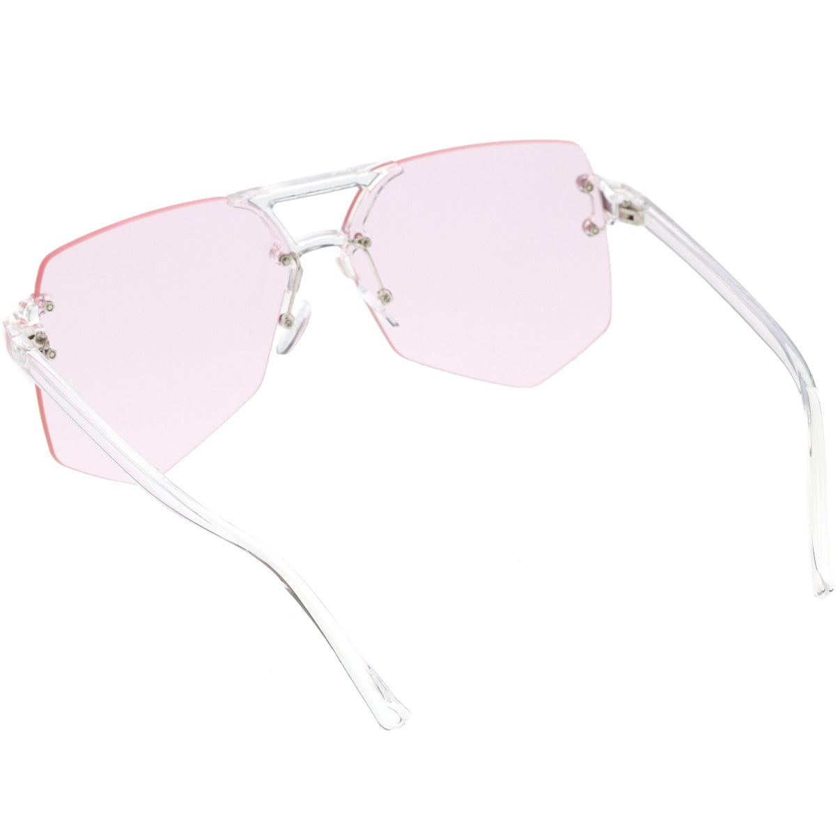 Retro Oversize Color Tone Flat Lane Aviator Sunglasses C710
