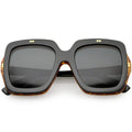 Retro European Oversize Flip Up Square Sunglasses C713