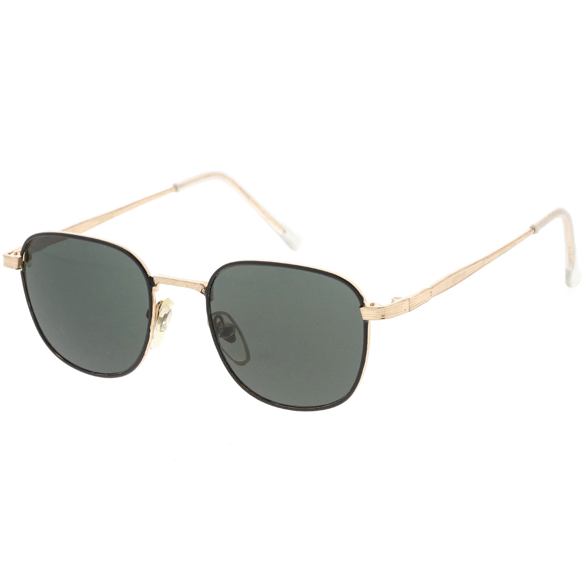 Deadstock True Vintage Square Metal Dapper Sunglasses C717