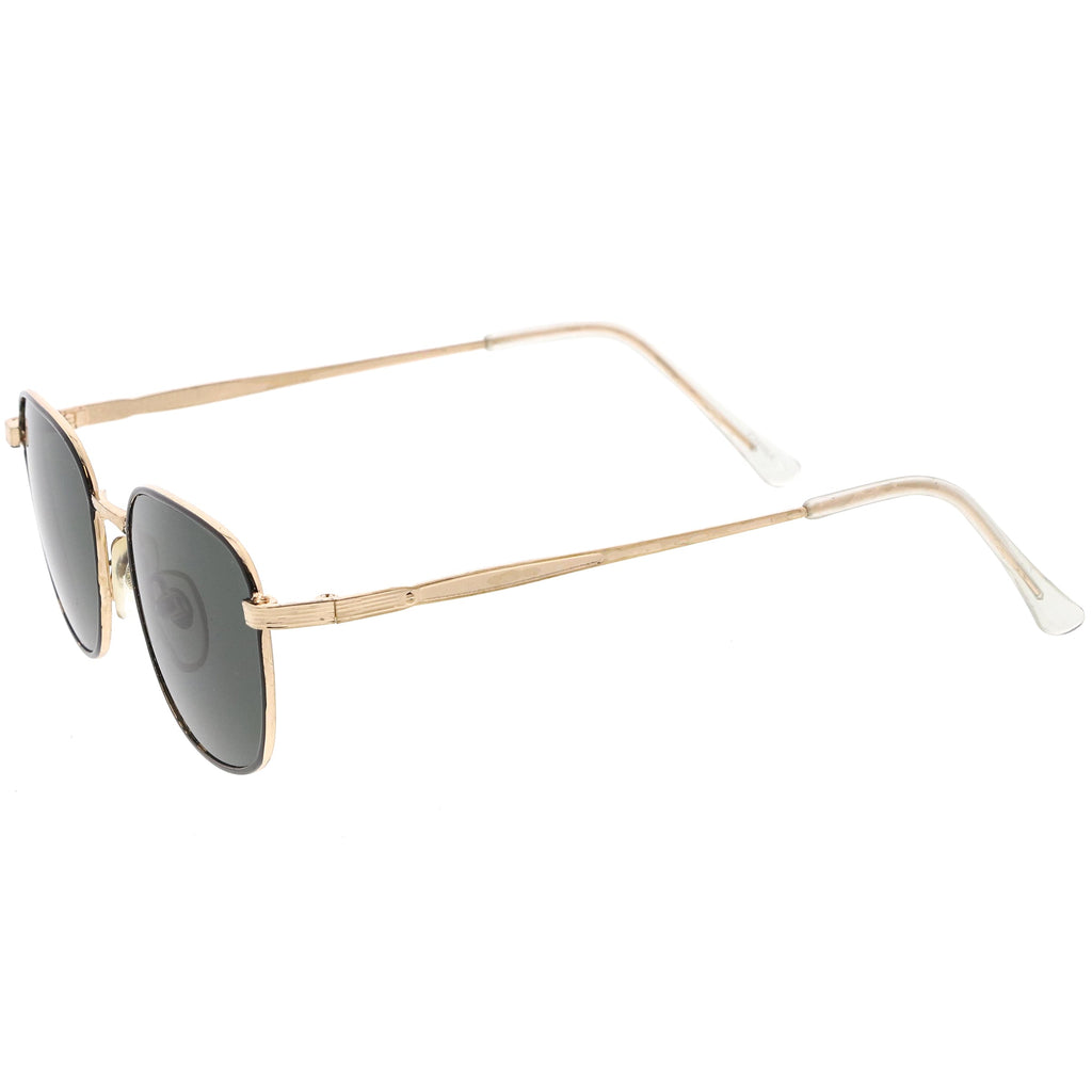 Deadstock True Vintage Square Metal Dapper Sunglasses C717