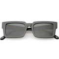 Retro Modern Square Flat Lens Flat Top Sunglasses C732