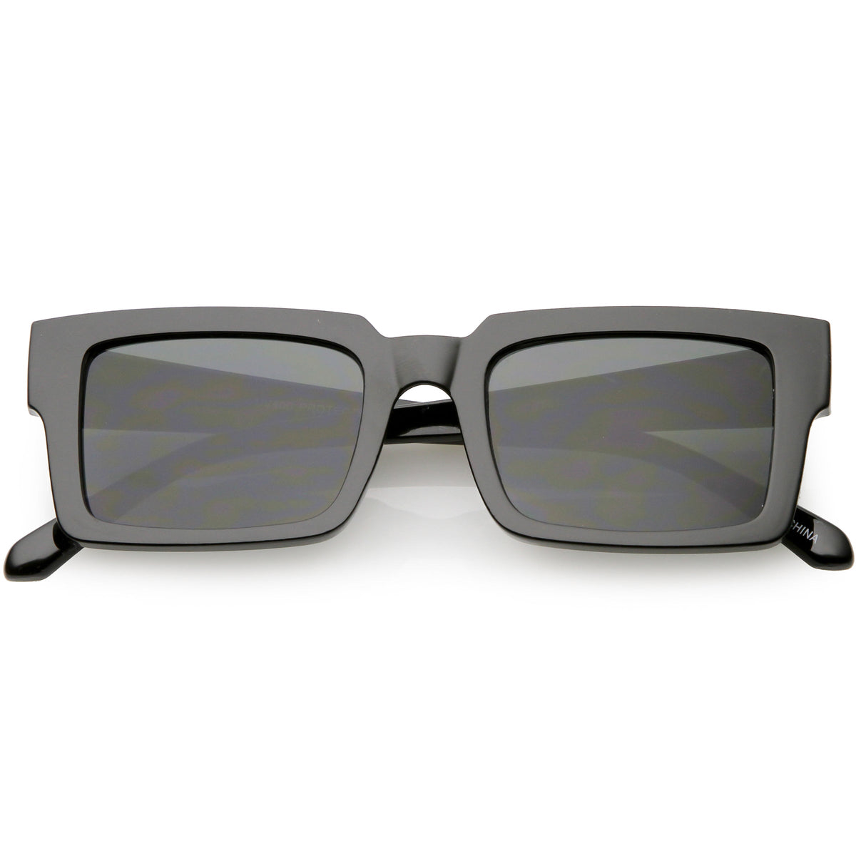 Retro Modern Square Flat Lens Flat Top Sunglasses C732