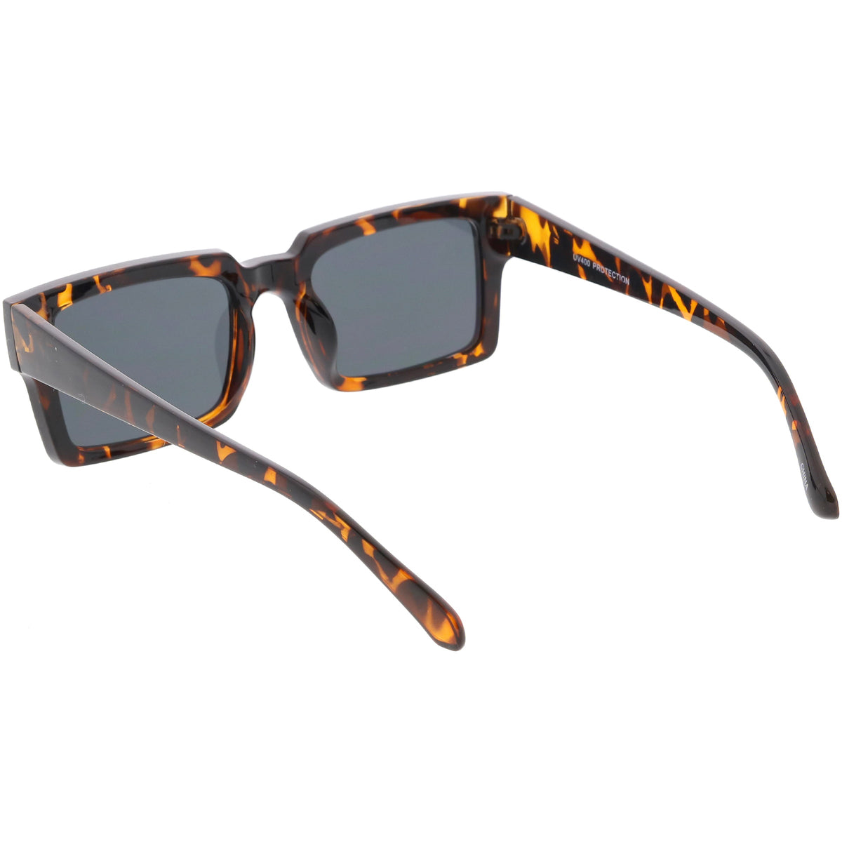 Retro Modern Square Flat Lens Flat Top Sunglasses C732