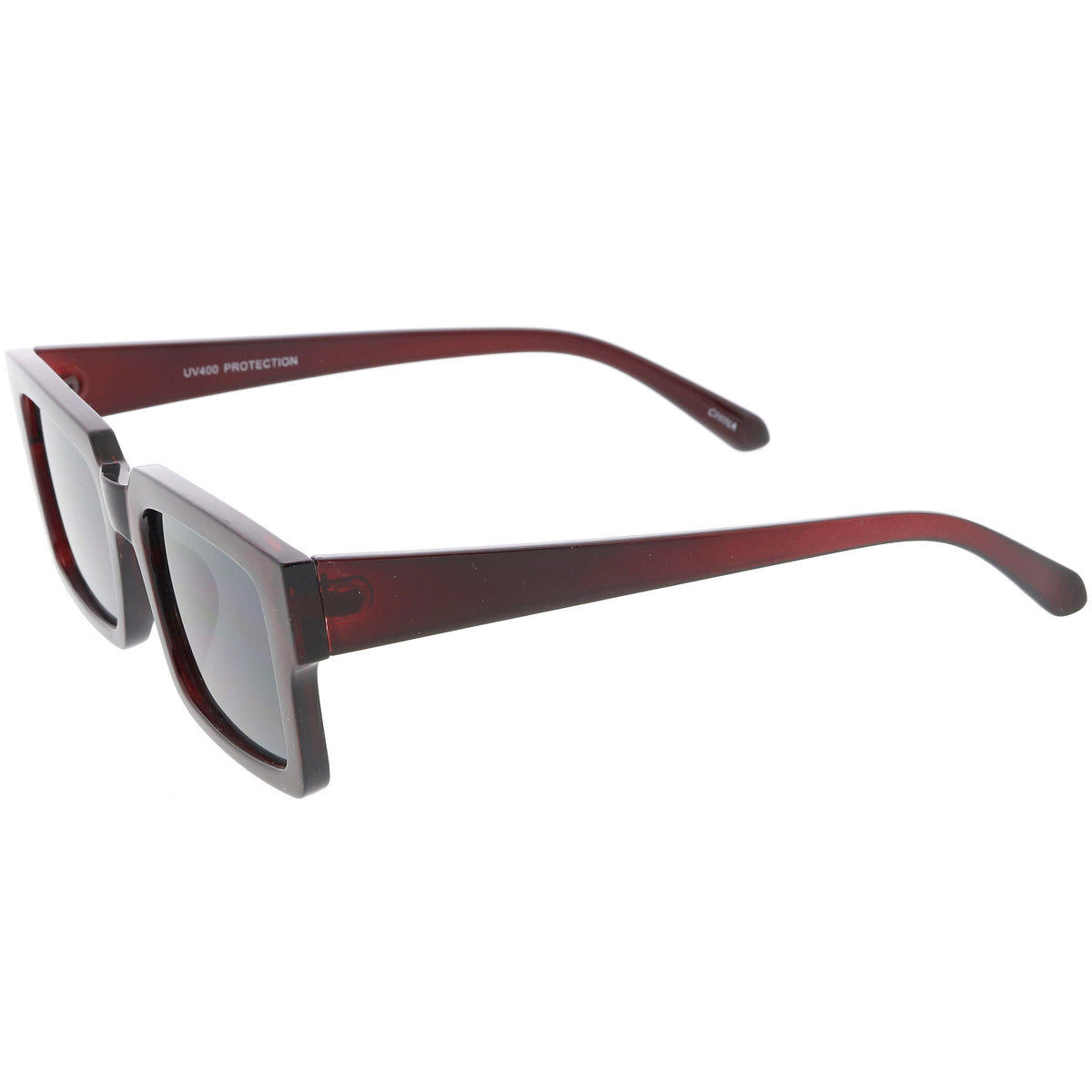 Retro Modern Square Flat Lens Flat Top Sunglasses C732