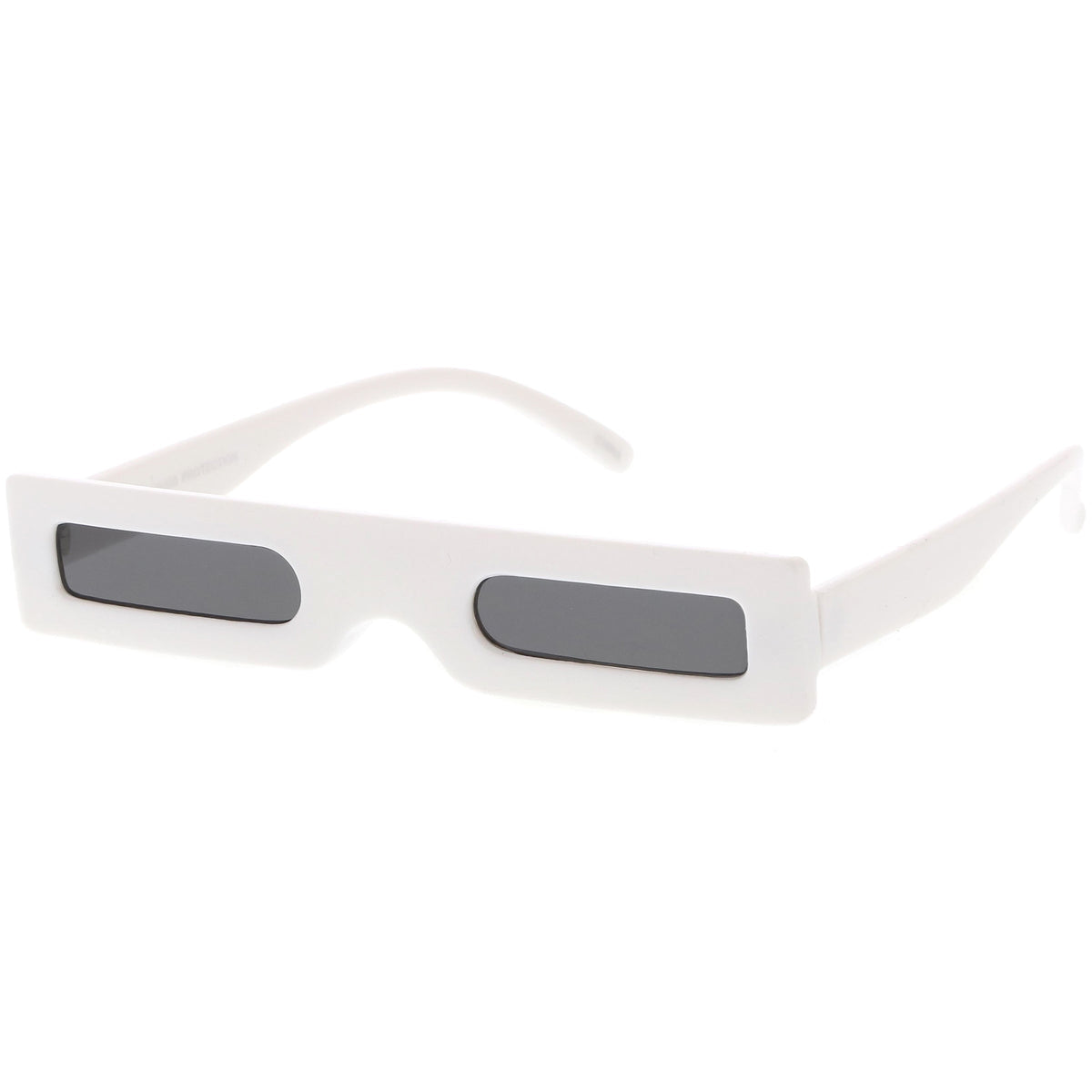 Novelty Retro Punk Square Flat Top Thin Lens Sunglasses C733