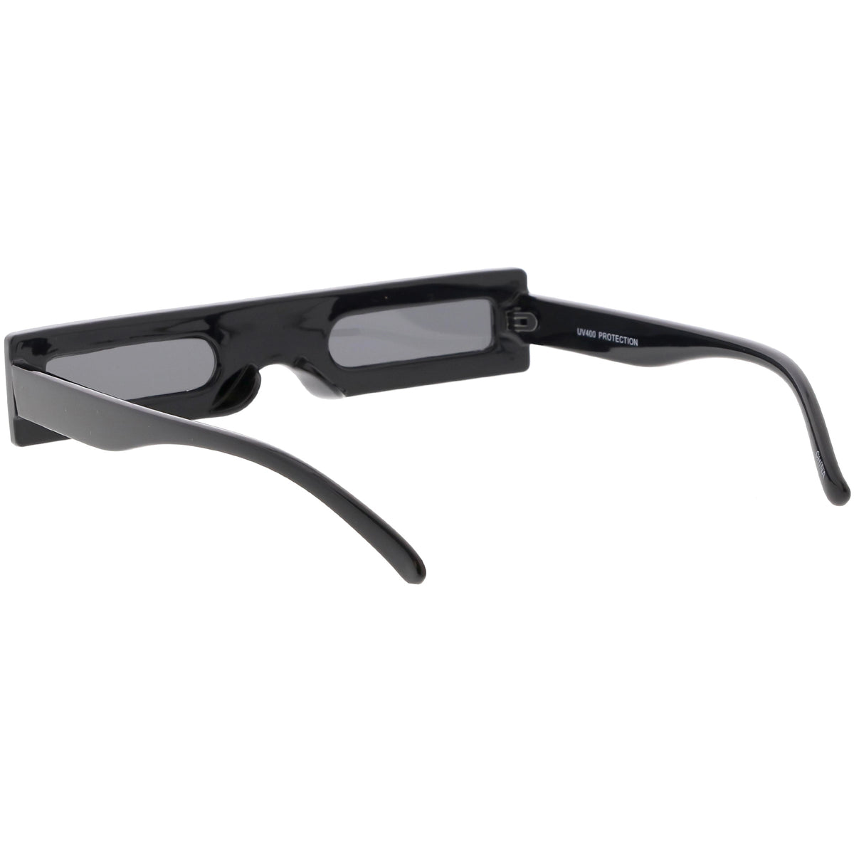 Novelty Retro Punk Square Flat Top Thin Lens Sunglasses C733