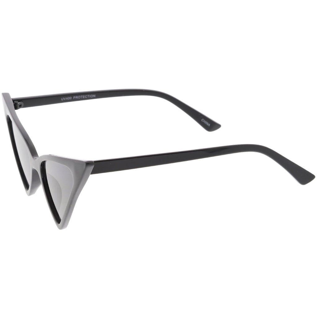 Women's Oversize Retro Modern High Pointed Cat Eye Sunglasses C745