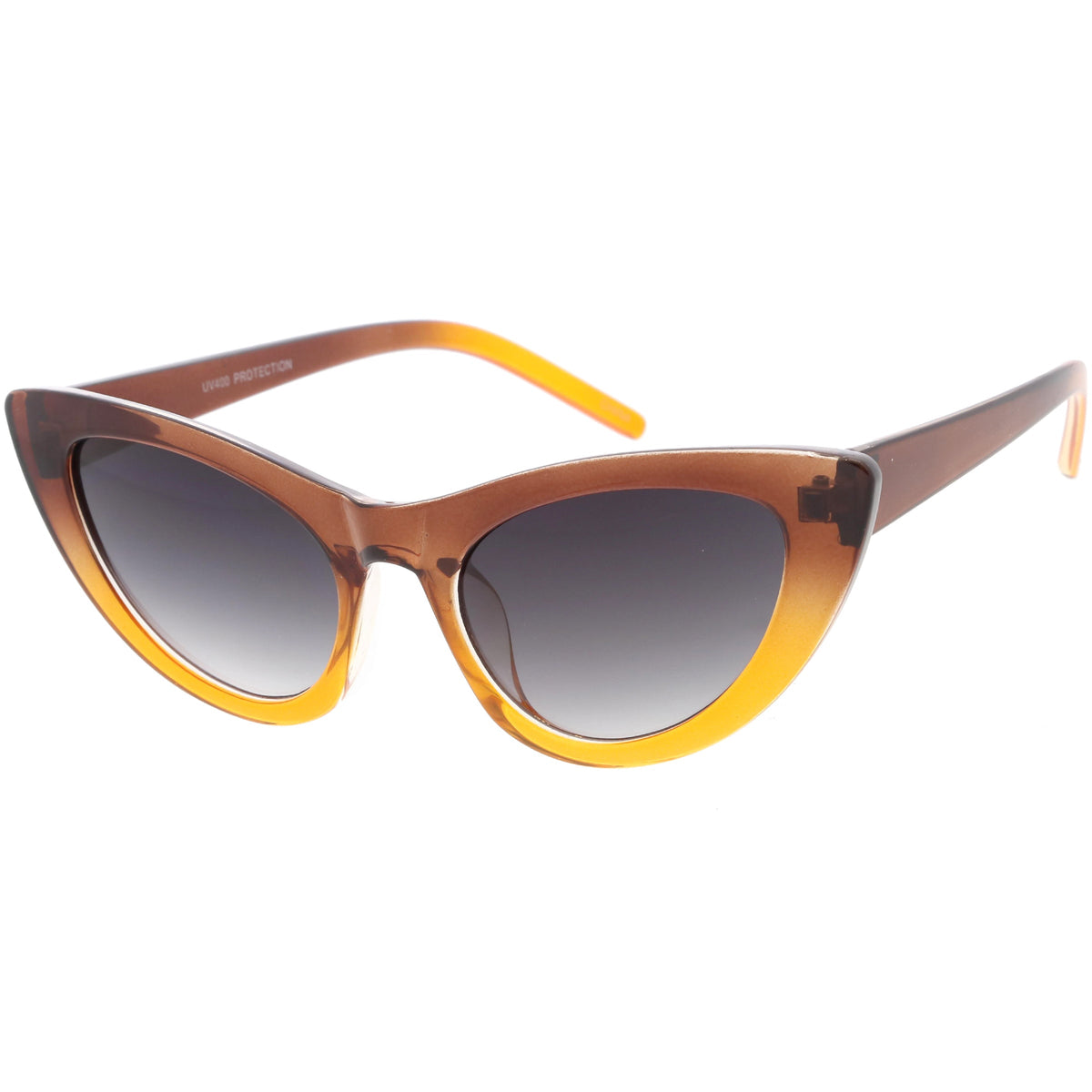 Women's Oversize Translucent Gradient Lens Cat Eye Sunglasses C749