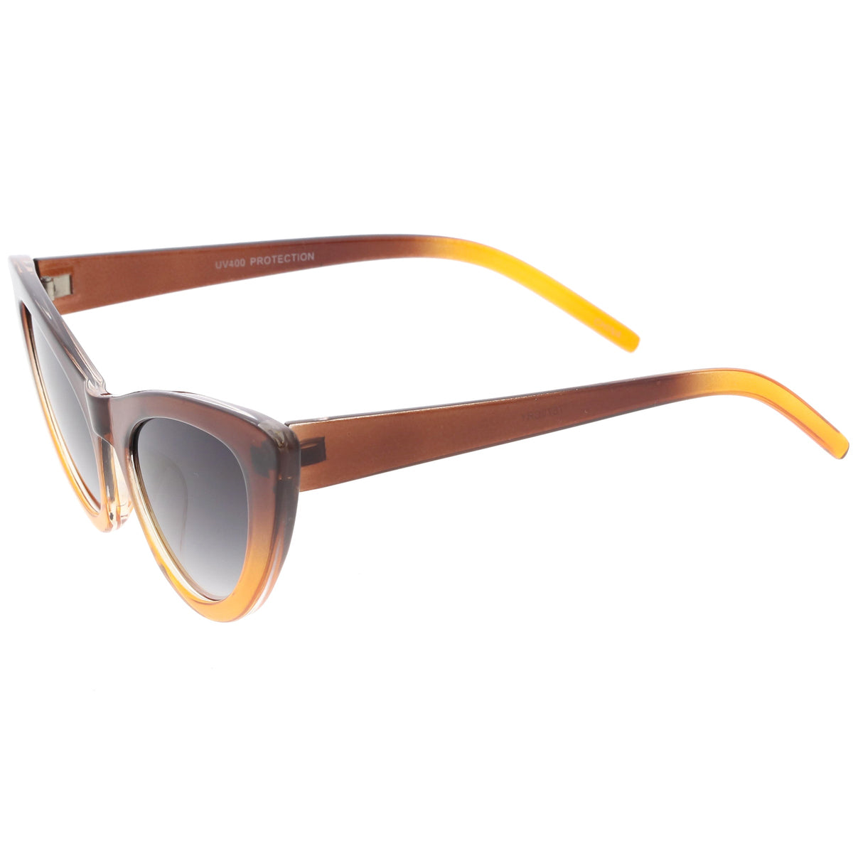 Women's Oversize Translucent Gradient Lens Cat Eye Sunglasses C749