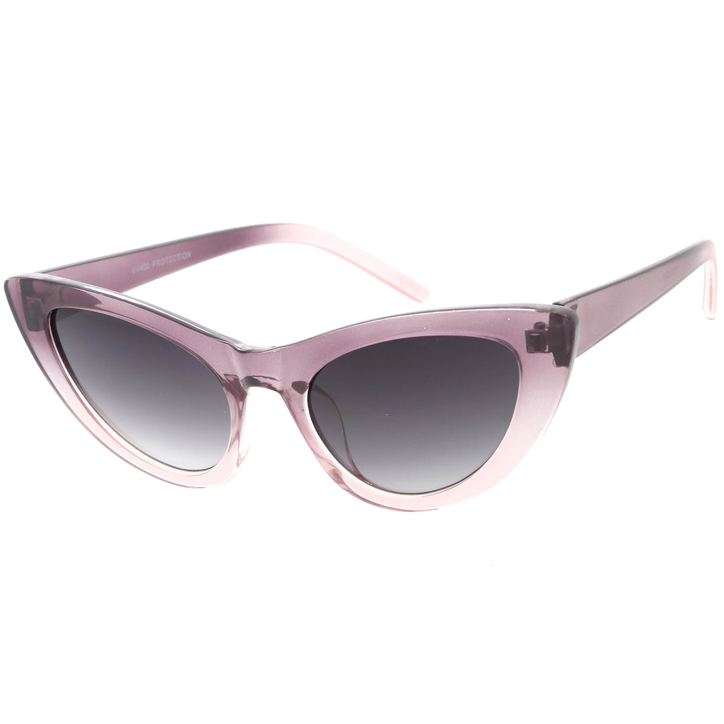 Women's Oversize Translucent Gradient Lens Cat Eye Sunglasses C749