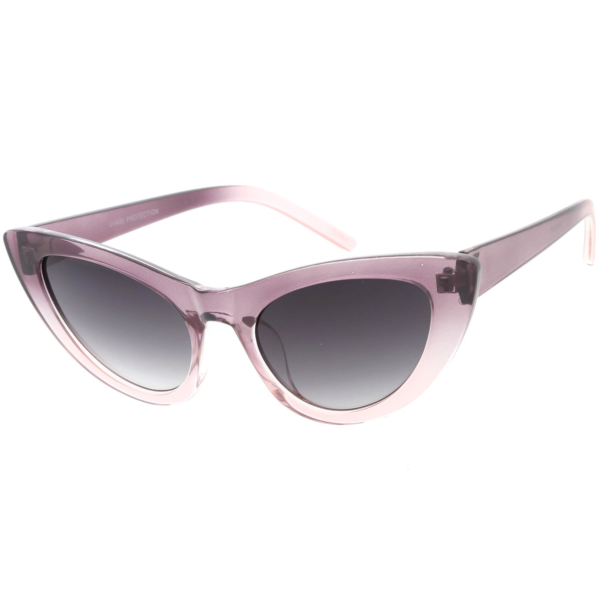 Women's Oversize Translucent Gradient Lens Cat Eye Sunglasses C749