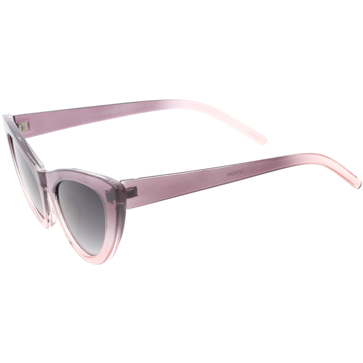 Women's Oversize Translucent Gradient Lens Cat Eye Sunglasses C749