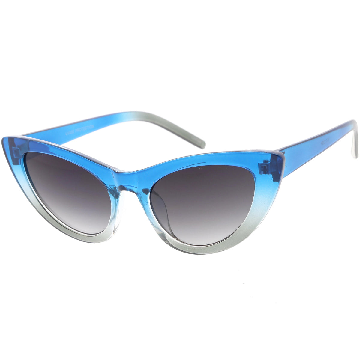 Women's Oversize Translucent Gradient Lens Cat Eye Sunglasses C749