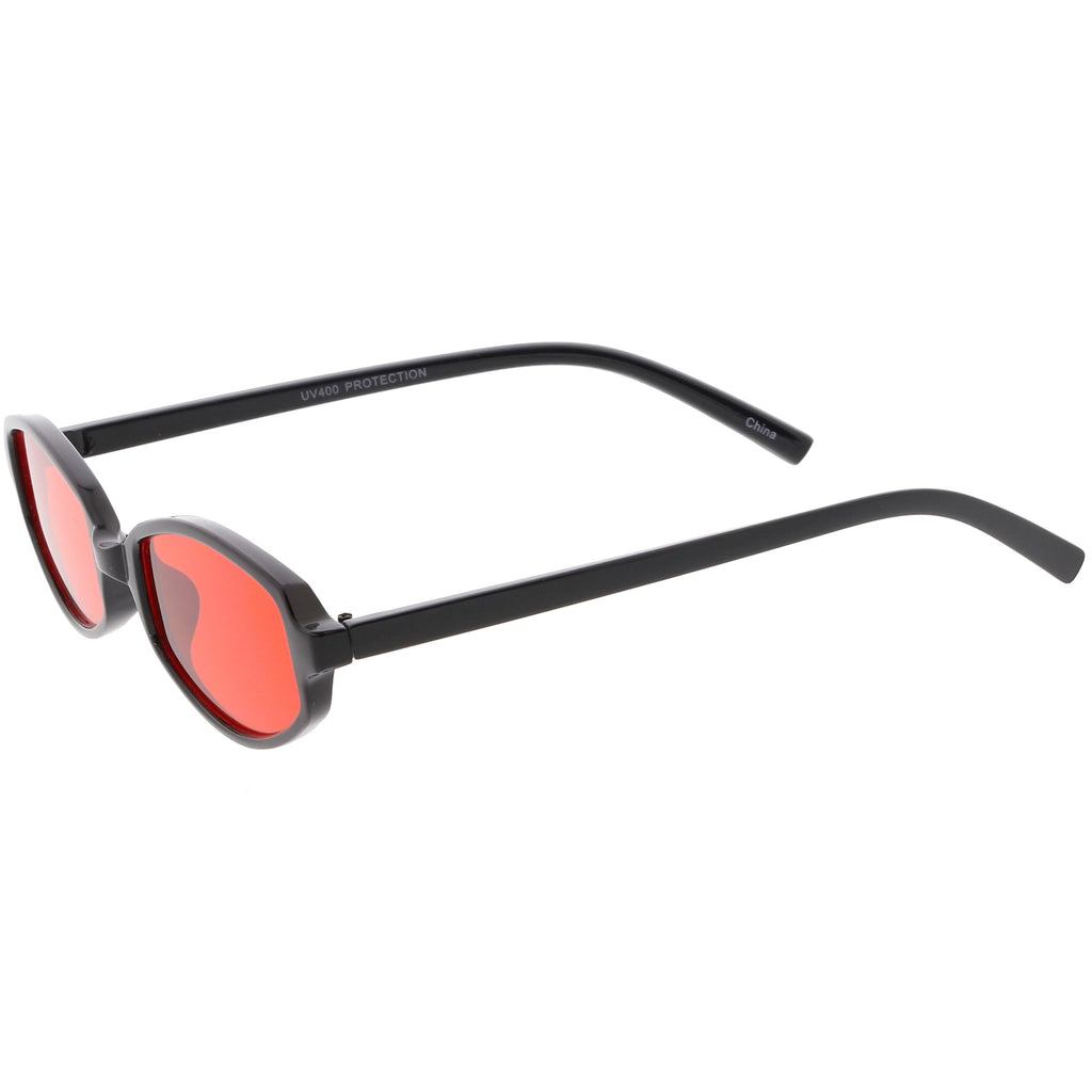 Retro Small Rectangle Color Toned Lens Sunglasses C751