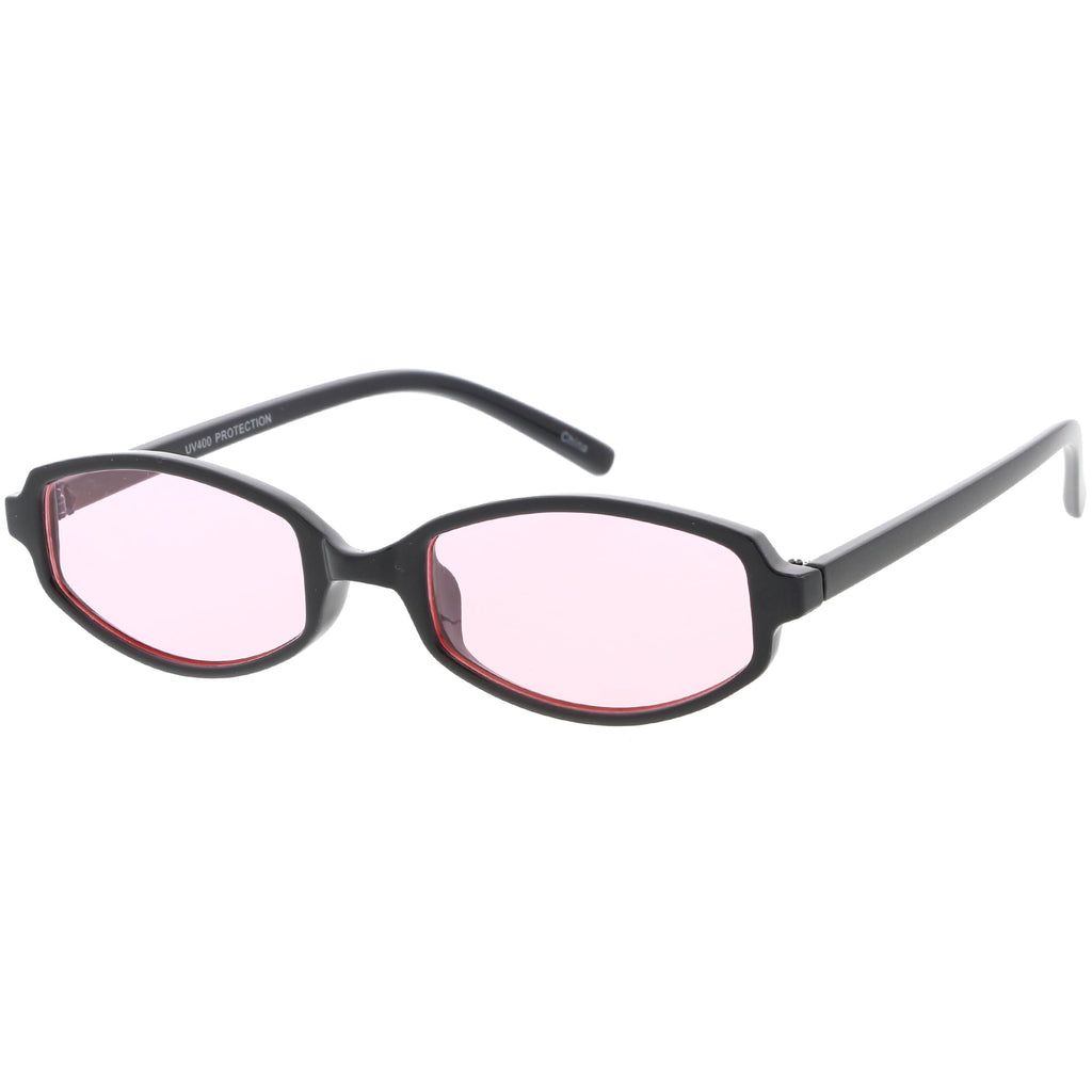 Retro Small Rectangle Color Toned Lens Sunglasses C751