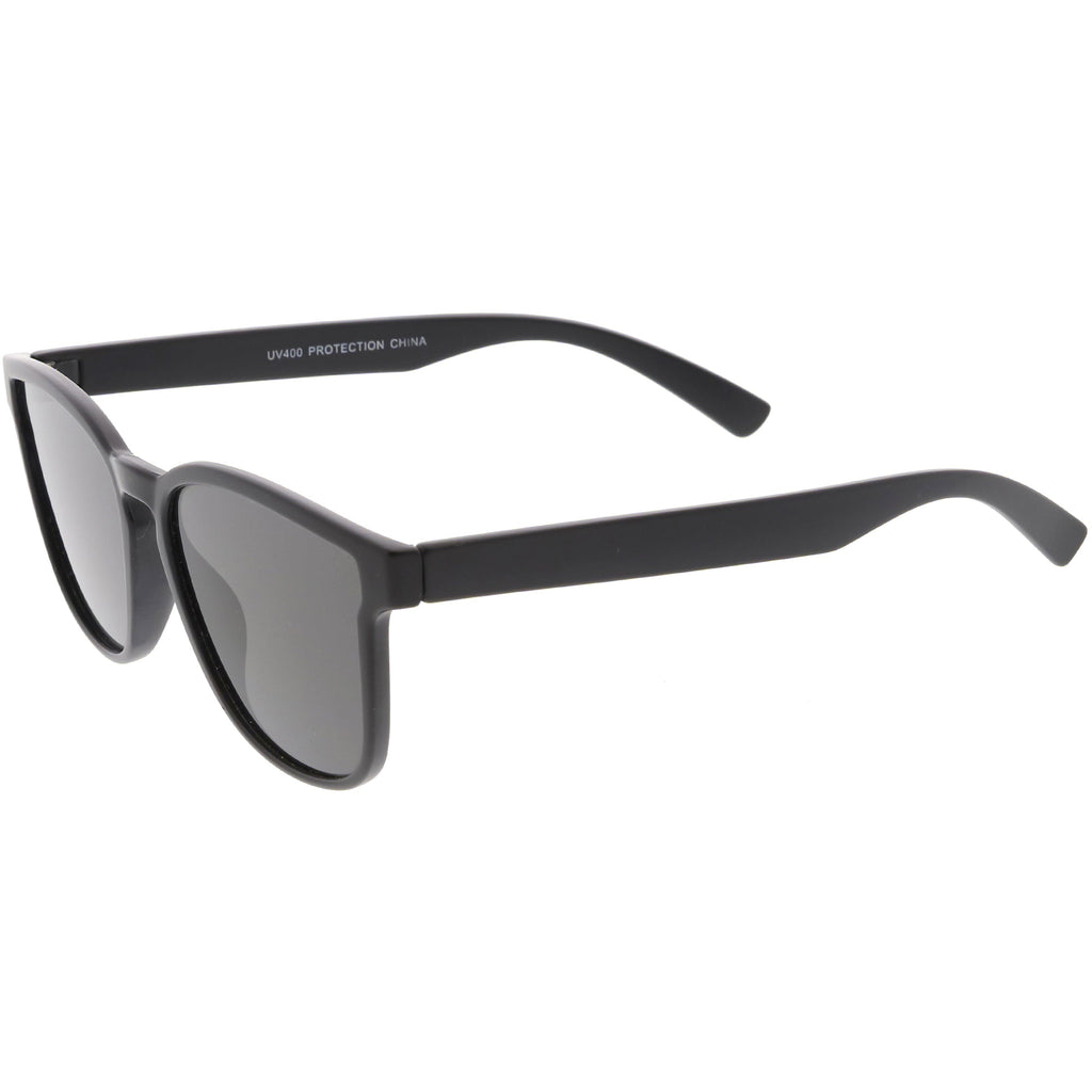 Retro Modern Horned Rim Flat Lens Sunglasses C753