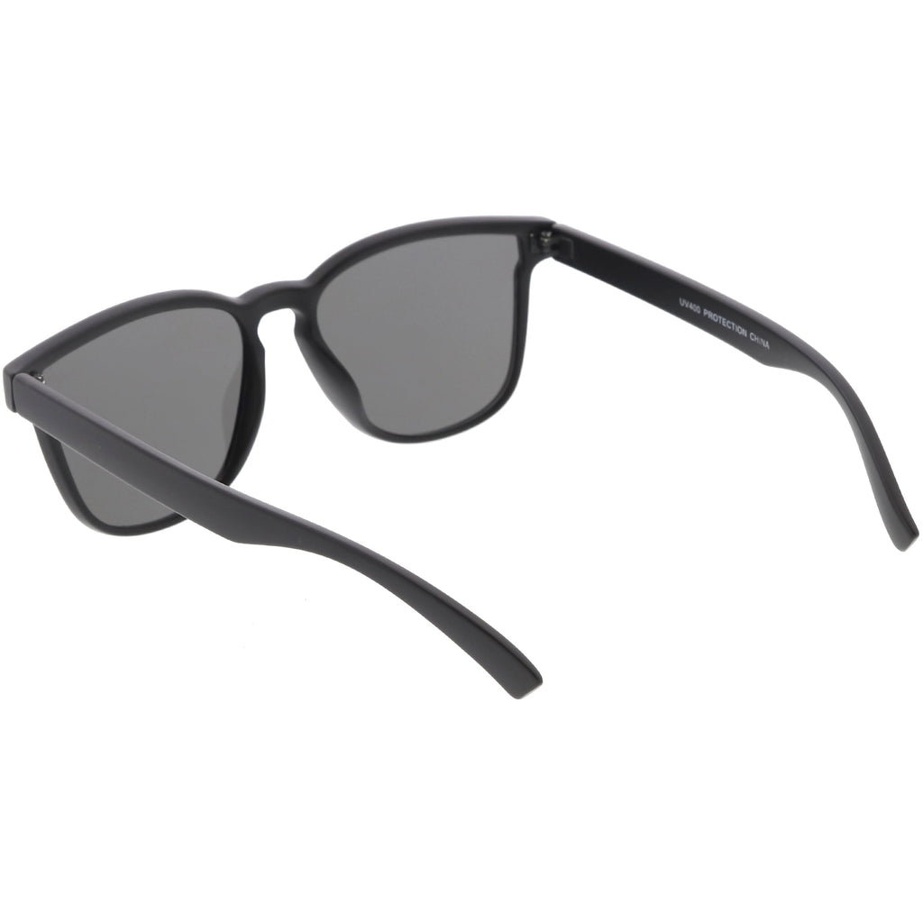 Retro Modern Horned Rim Flat Lens Sunglasses C753