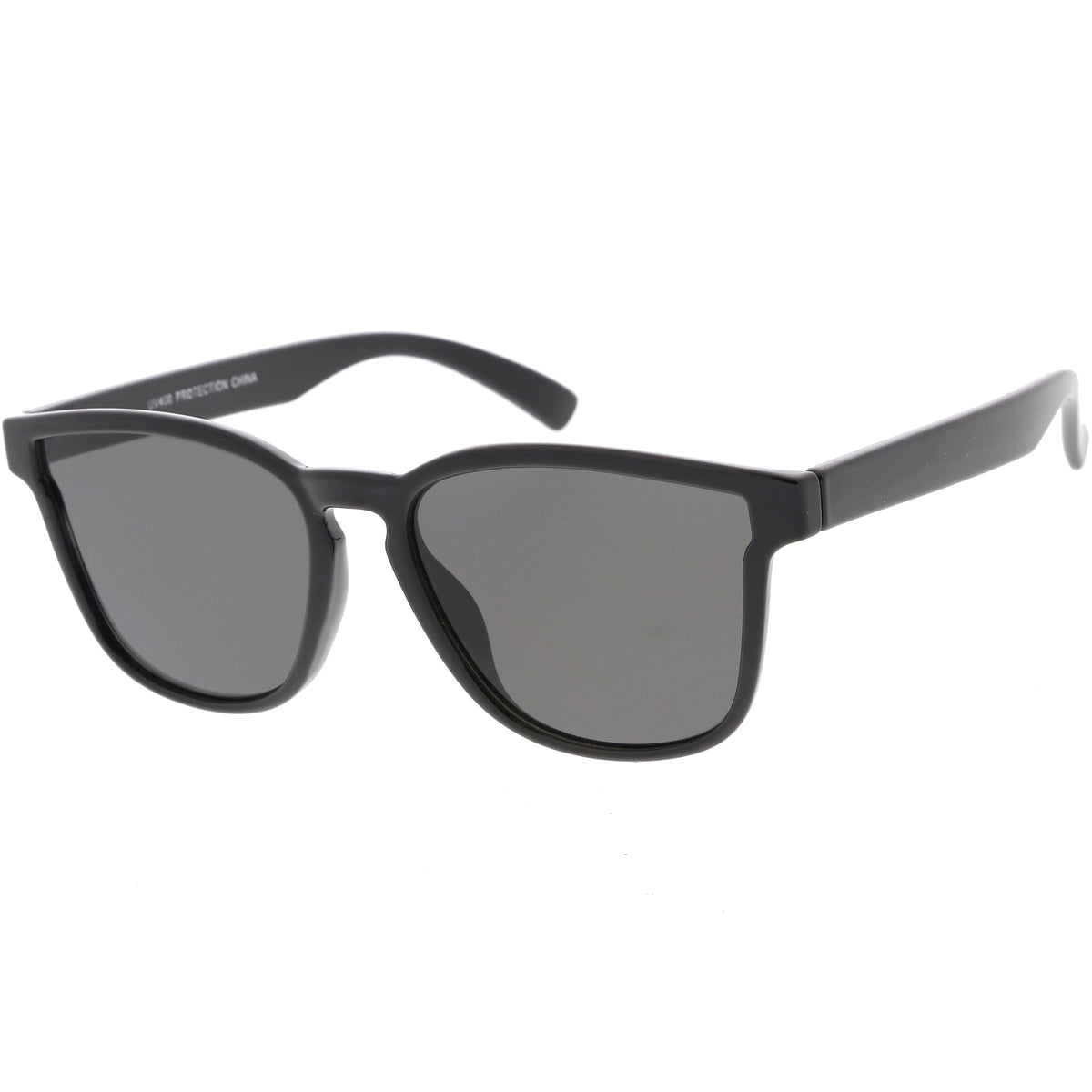 Retro Modern Horned Rim Flat Lens Sunglasses C753