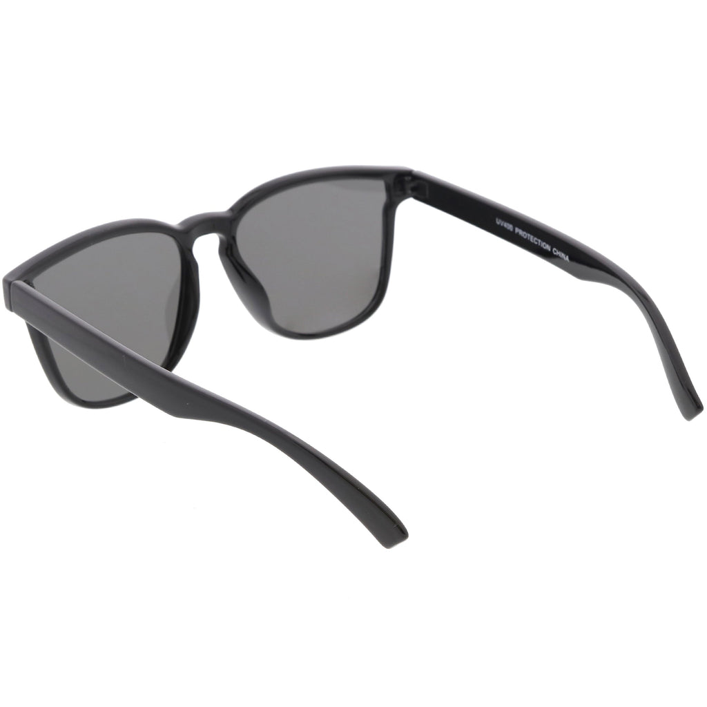 Retro Modern Horned Rim Flat Lens Sunglasses C753