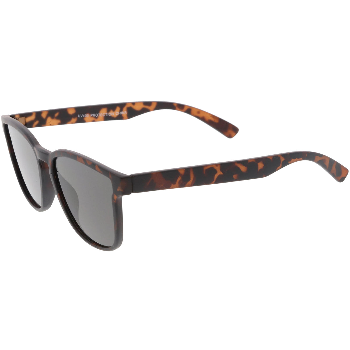Retro Modern Horned Rim Flat Lens Sunglasses C753