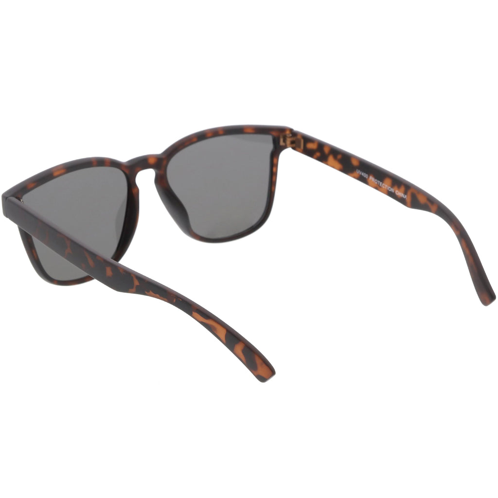 Retro Modern Horned Rim Flat Lens Sunglasses C753