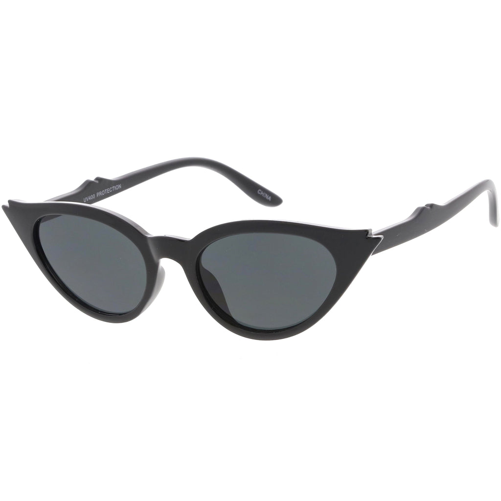 Women's Retro 1950's Notched Cat Eye Sunglasses C756