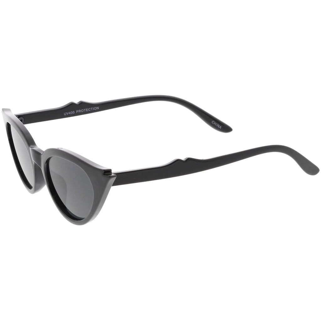 Women's Retro 1950's Notched Cat Eye Sunglasses C756