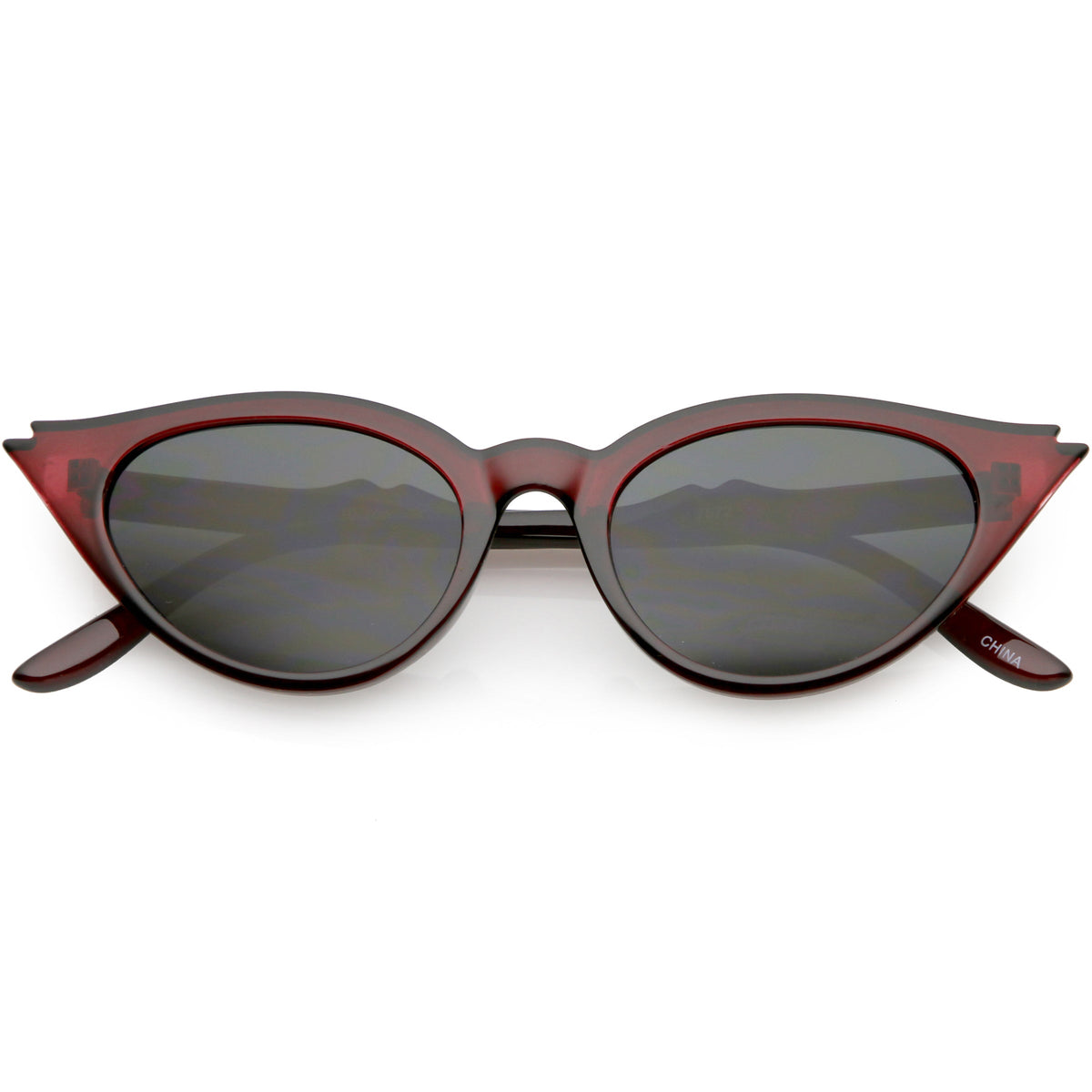 Women's Retro 1950's Notched Cat Eye Sunglasses C756