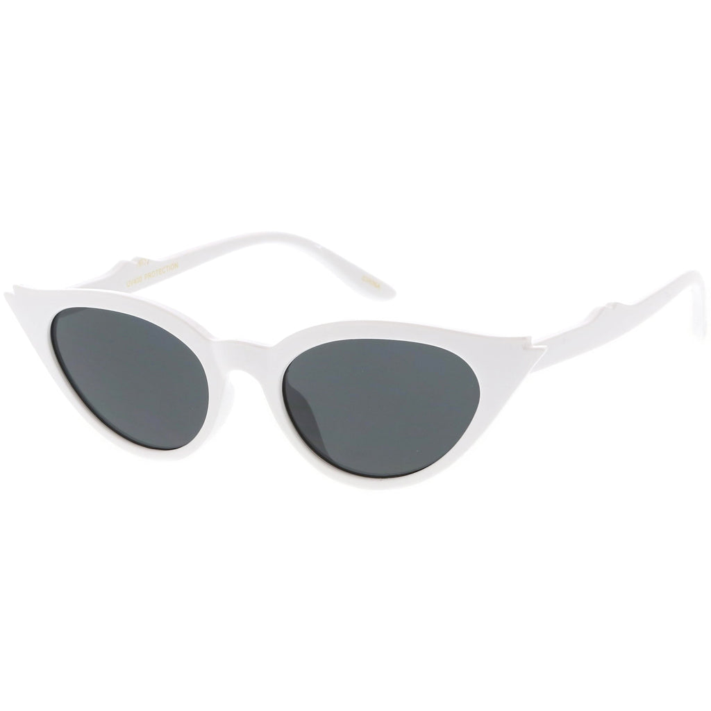 Women's Retro 1950's Notched Cat Eye Sunglasses C756