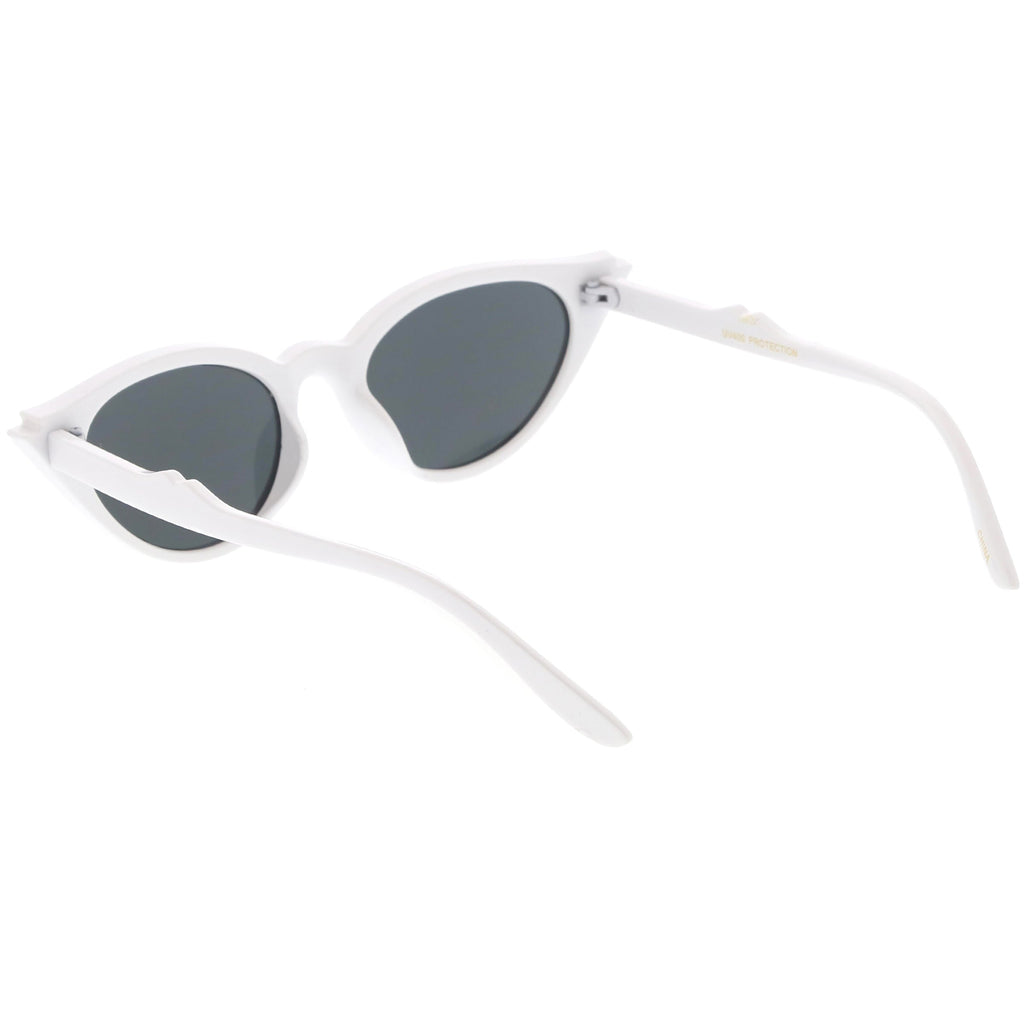 Women's Retro 1950's Notched Cat Eye Sunglasses C756