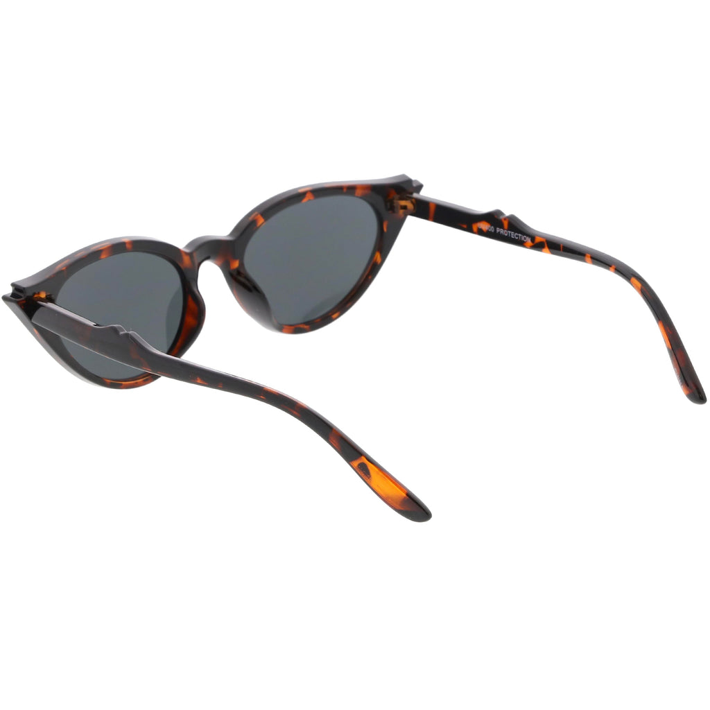 Women's Retro 1950's Notched Cat Eye Sunglasses C756