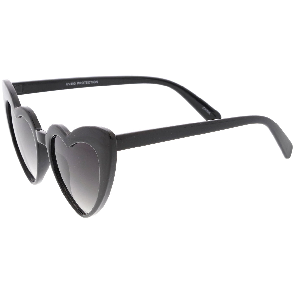 Women's Oversize Flat Lens Heart Shape Cat Eye Sunglasses C759
