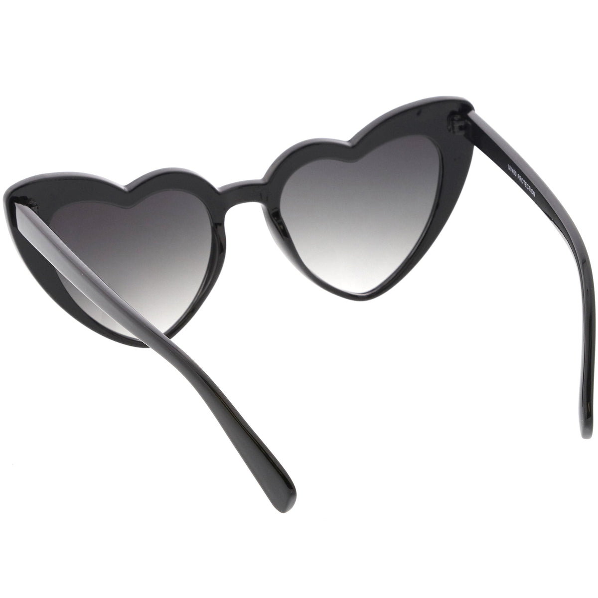 Women's Oversize Flat Lens Heart Shape Cat Eye Sunglasses C759