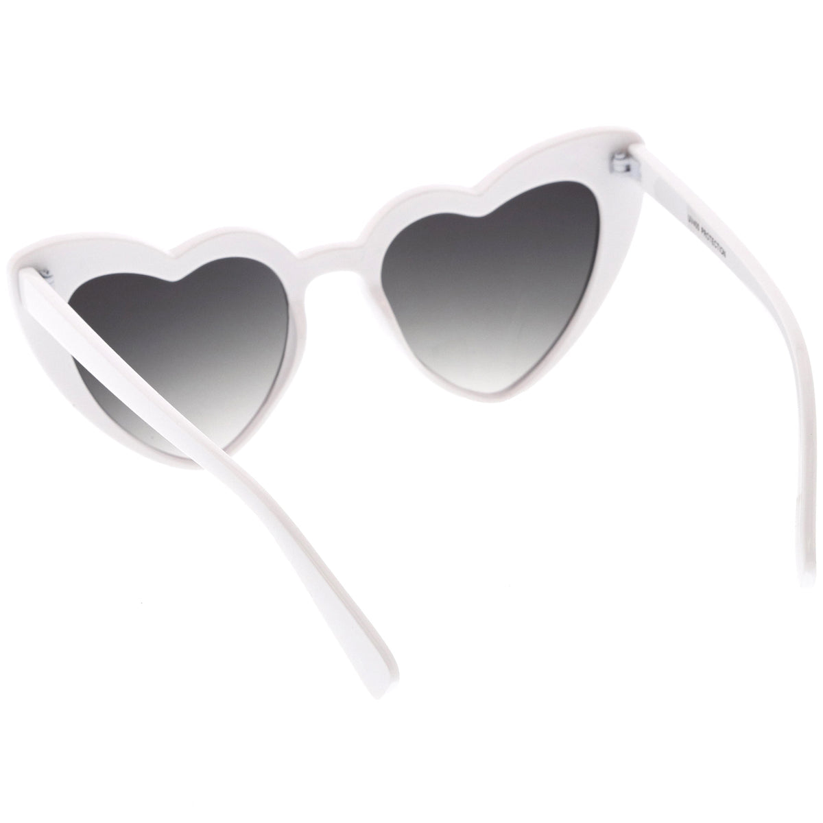 Women's Oversize Flat Lens Heart Shape Cat Eye Sunglasses C759