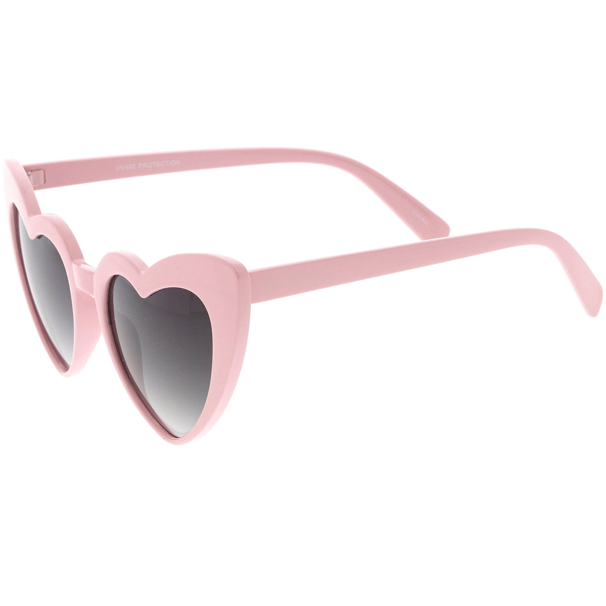 Women's Oversize Flat Lens Heart Shape Cat Eye Sunglasses C759