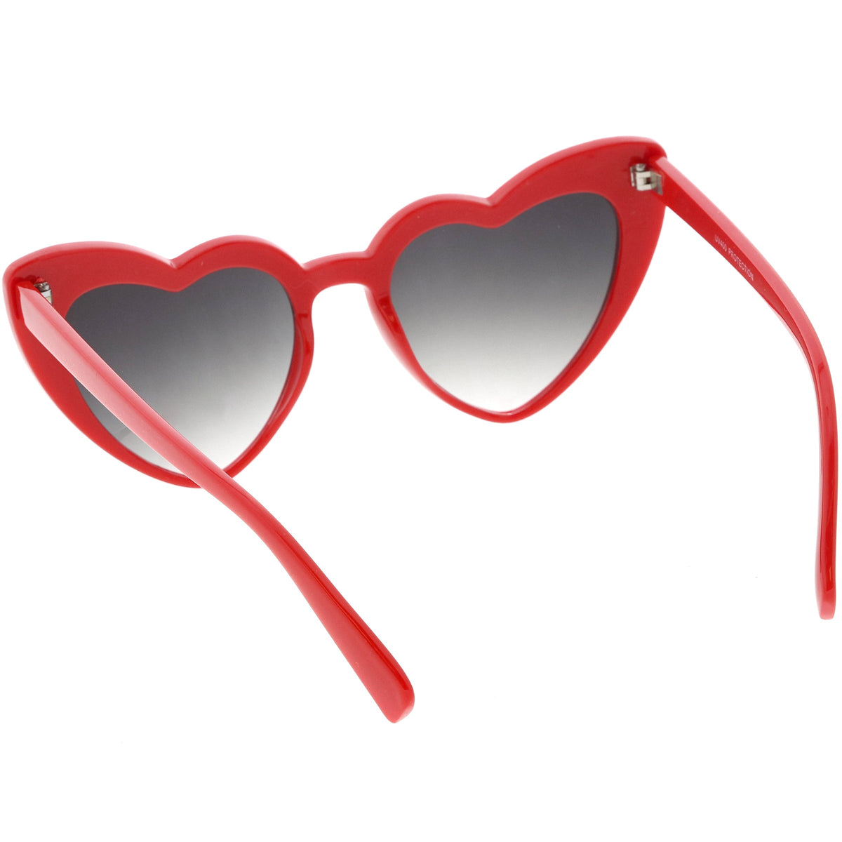 Women's Oversize Flat Lens Heart Shape Cat Eye Sunglasses C759