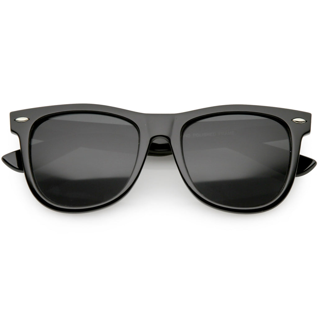 Large Retro Classic Horned Rim Retro Sunglasses C765
