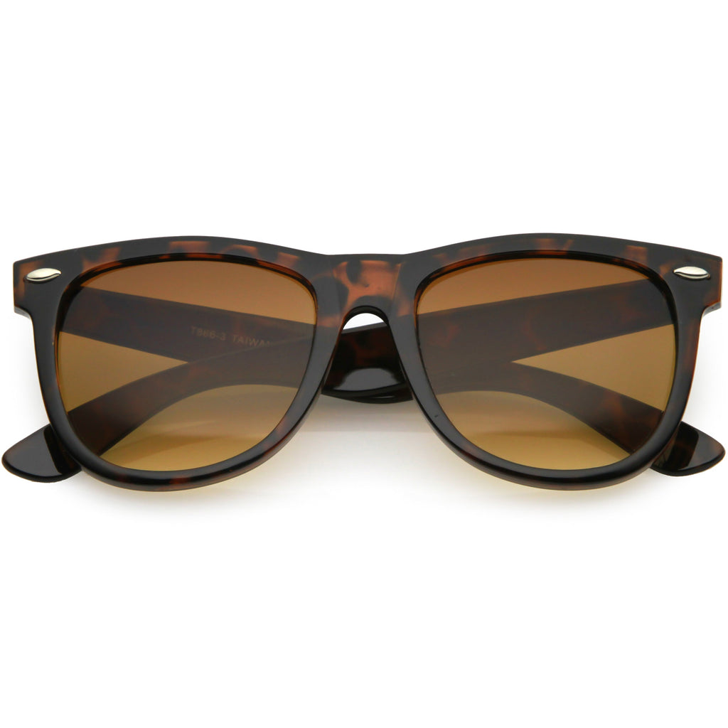 Large Retro Classic Horned Rim Retro Sunglasses C765