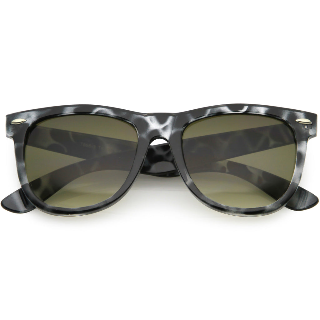 Large Retro Classic Horned Rim Retro Sunglasses C765
