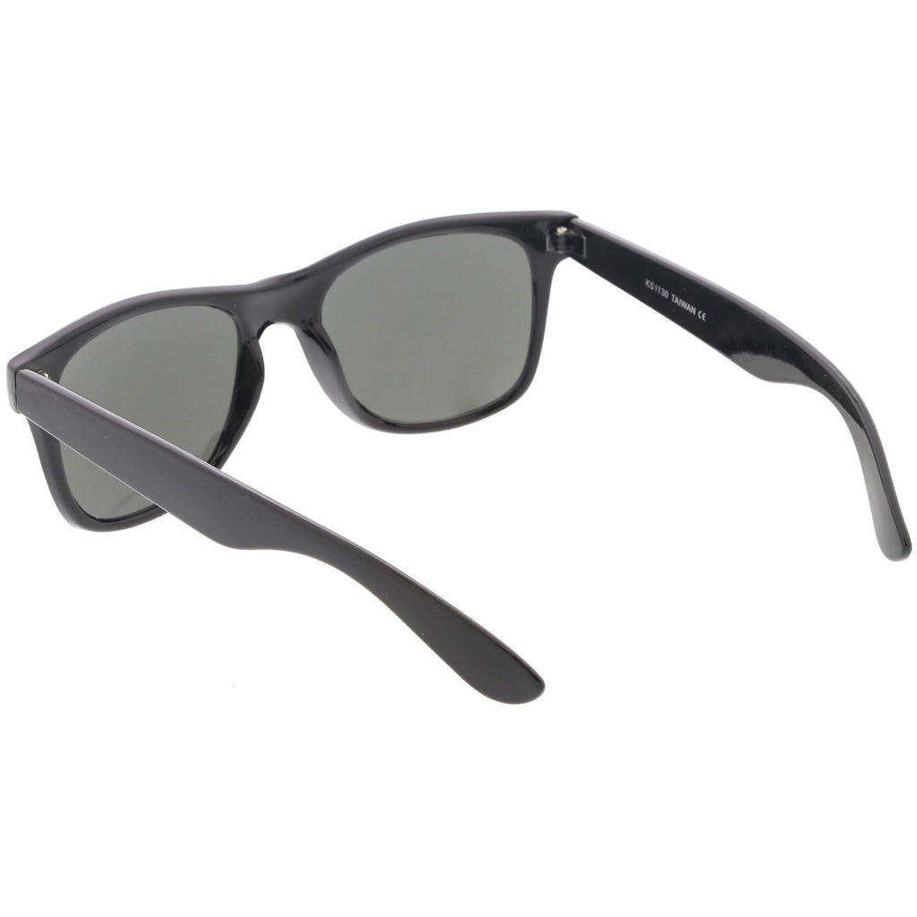 Large Classic Horned Rim Mirrored Lens Sunglasses C769