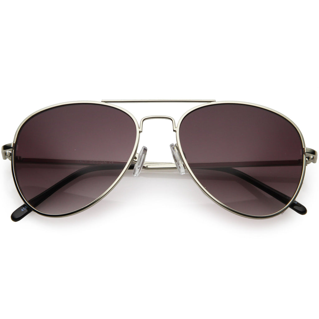 Small Classic Metal Gradient lens Aviator Sunglasses C782